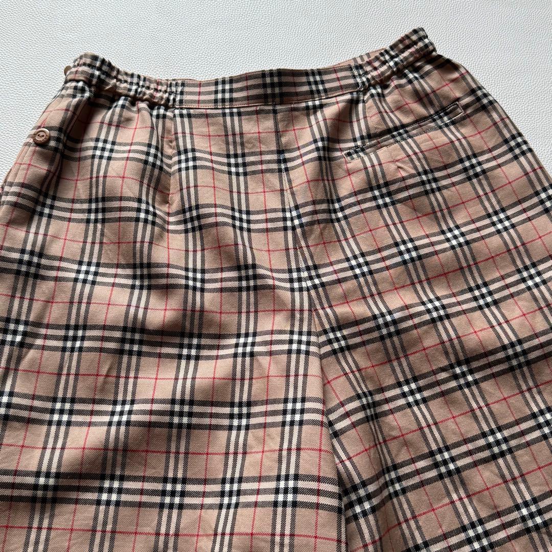 古着 BURBERRY GOLF 三陽商会 ノバチェック ウール キュロット