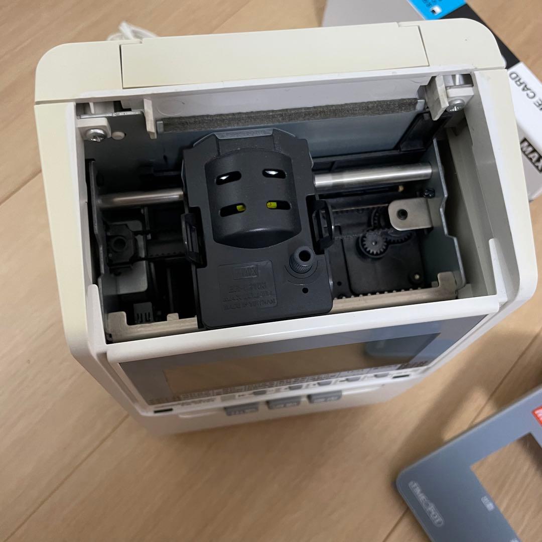 【美品】マックスタイムレコーダー　ER-80S2W マックスタイムカード付き