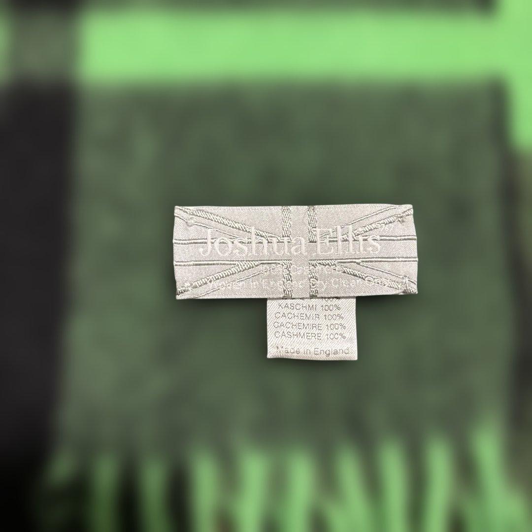 Joshua Ellis カシミヤ チェックマフラー