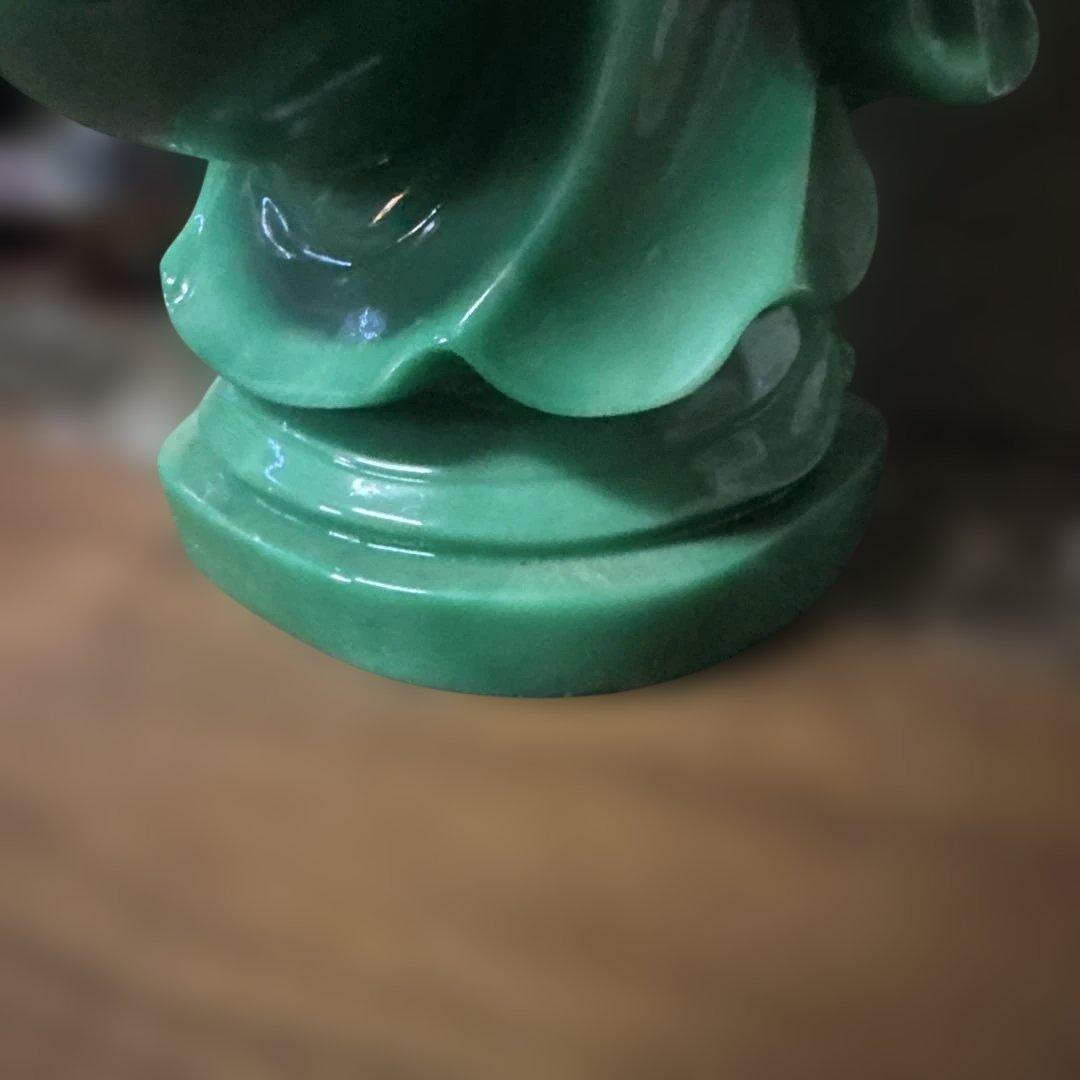 恵比寿様　仏像　翡翠　縁起物