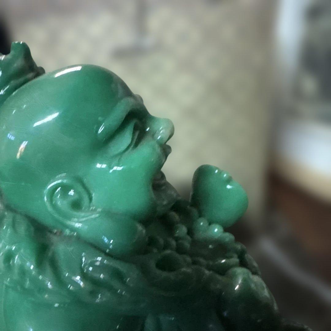 恵比寿様　仏像　翡翠　縁起物