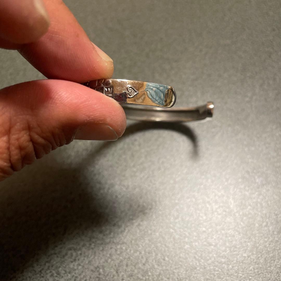 「キングダム ハーツ」 モノグラムバングル「トリプル」 シルバー(いぶし)