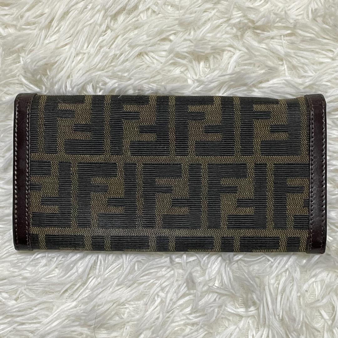 【美品】 FENDI フェンディ　二つ折り 長財布　ズッカ柄　オールドフェンディ