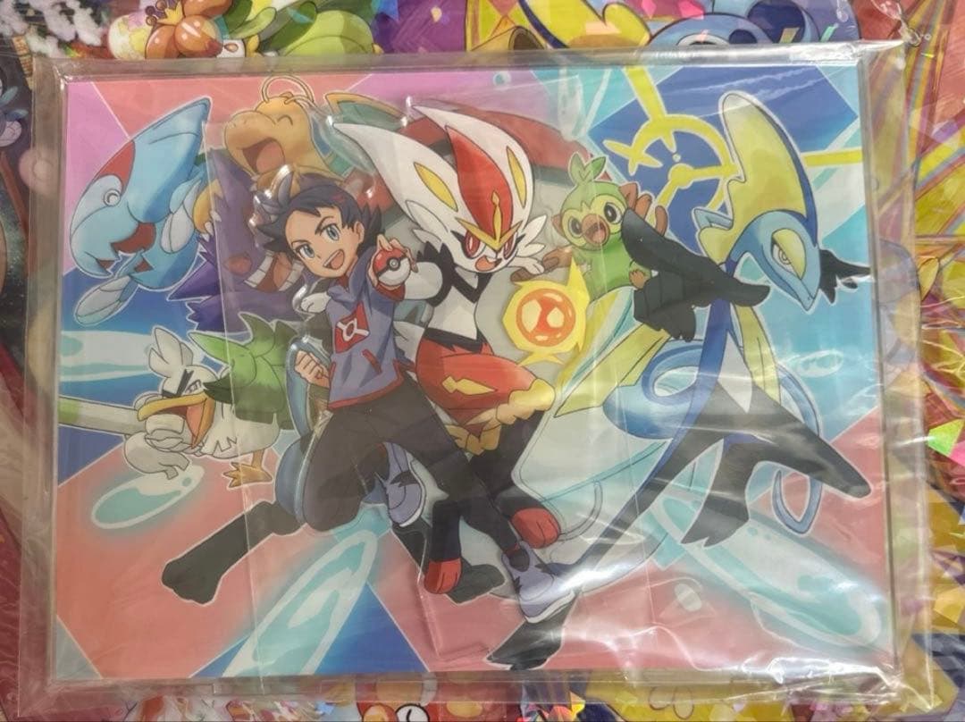 ポケモン　アニポケ　当選品　アクリルスタンド　ゴウ　エースバーン　インテレオン