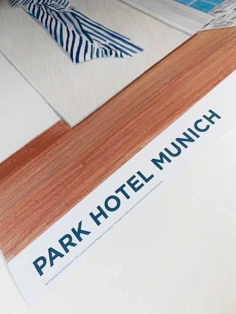 Park Hotel Munich/デビット ホックニー/ポスター