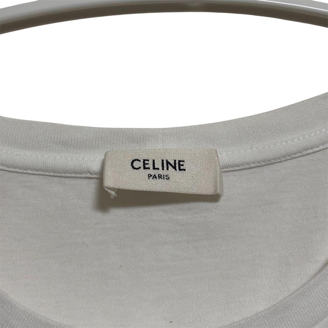 CELINE セリーヌ　美品　定番　Tシャツ　半袖　ブランドロゴ　M