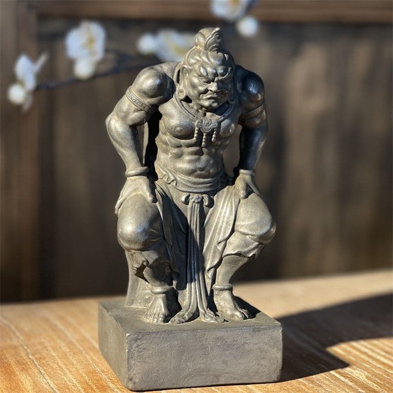 石仏 力士 仏像 装飾品 工芸品 美術品 置物