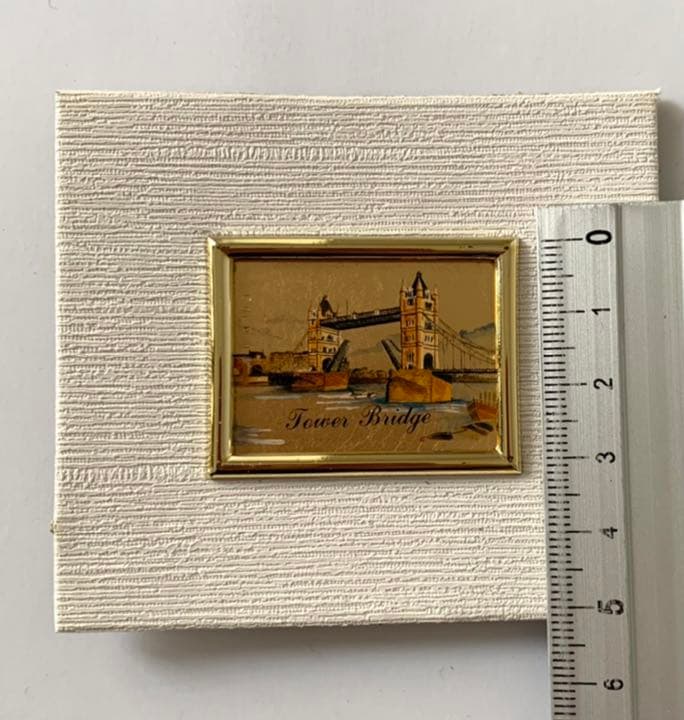 額無 ロンドン タワーブリッジ 23kt ゴールドリーフ ミニサイズ 金 金箔