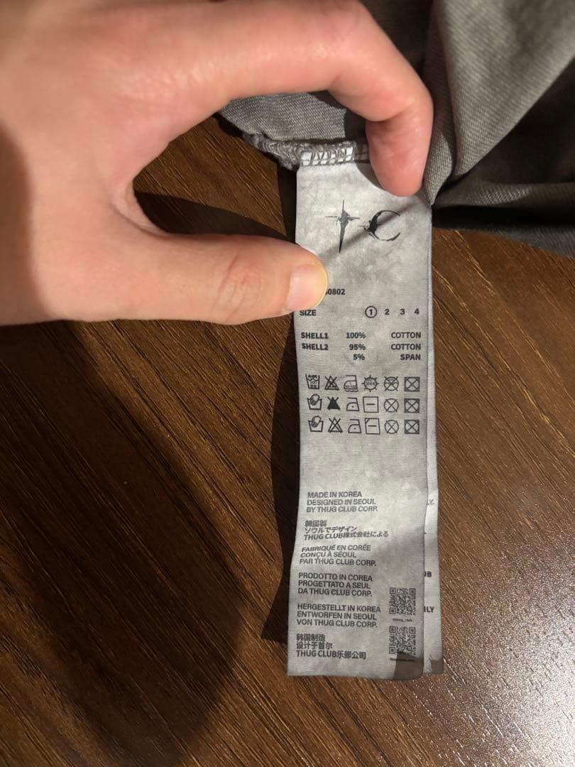 新品　Thug club longtshirt サグクラブ ロンＴ