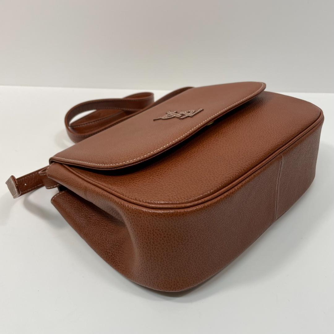 イブサンローラン ショルダー ヴィンテージ YSL ブラウン MBZ101