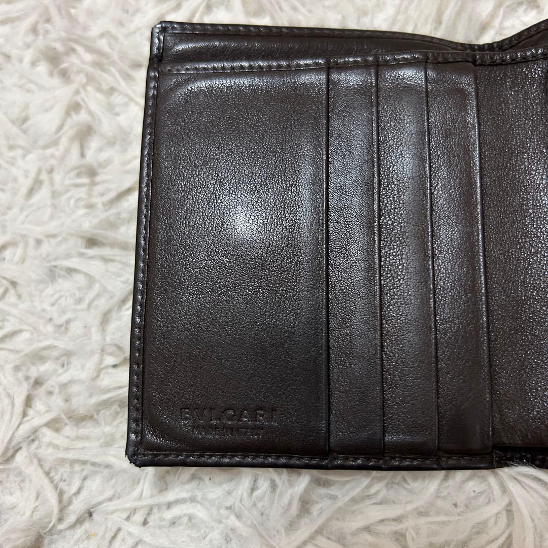 ⭐️希少⭐️ブルガリ チャンドラ 三つ折り財布 コンパクトウォレット ブラウン