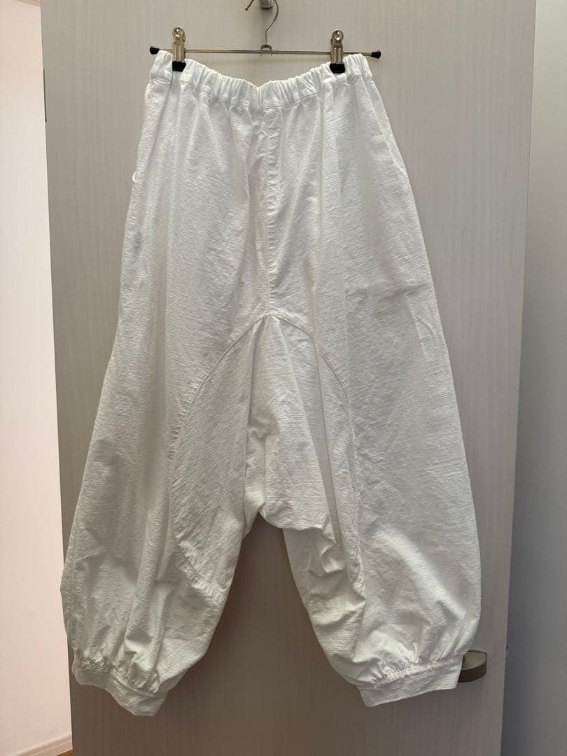 blue in green 高城染工 コットンジョガーパンツ ホワイト