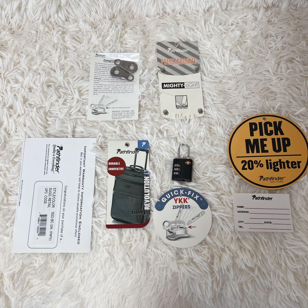 美品✨Pathfinder キャリーケース トランクケース トラベルバッグ 赤