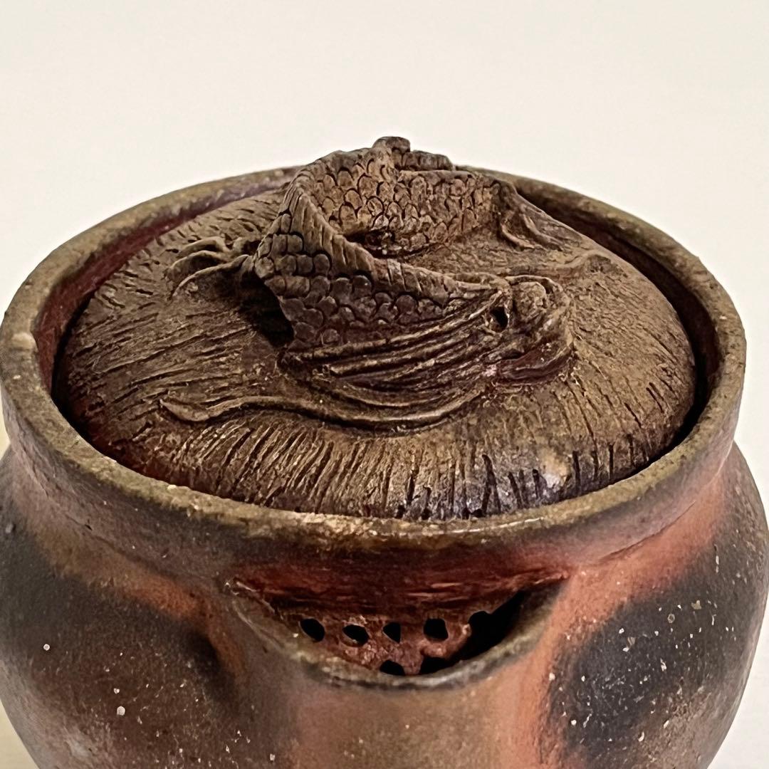 備前焼　作家物　宝瓶　急須　茶器　茶道具　龍