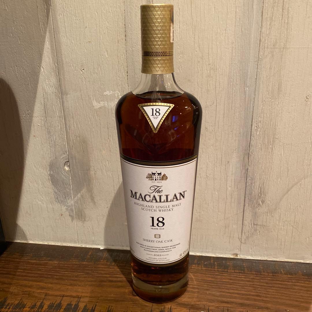 ウイスキー Macallan 18 Years Old Sherry Oak Cask