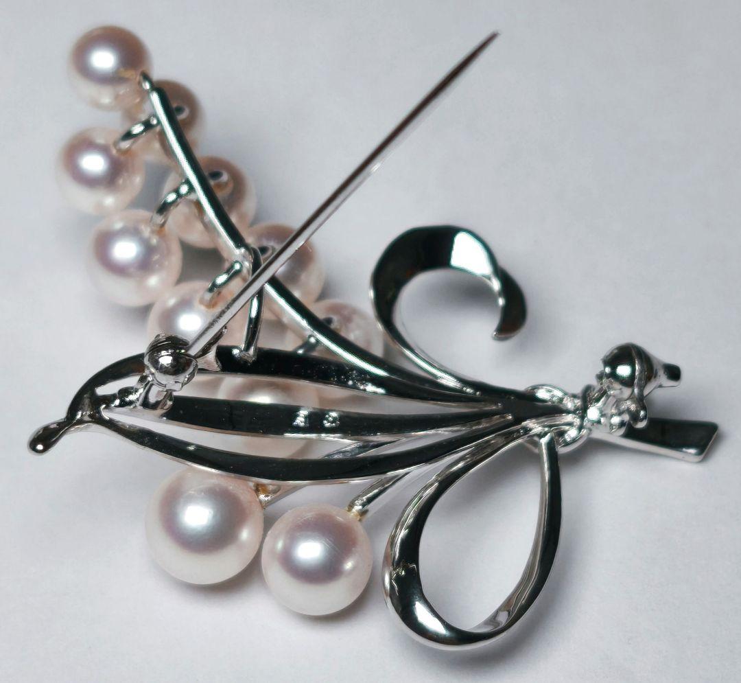 【美品 最高級】ミキモト ブローチ パール 花束 11珠 皇室御用達