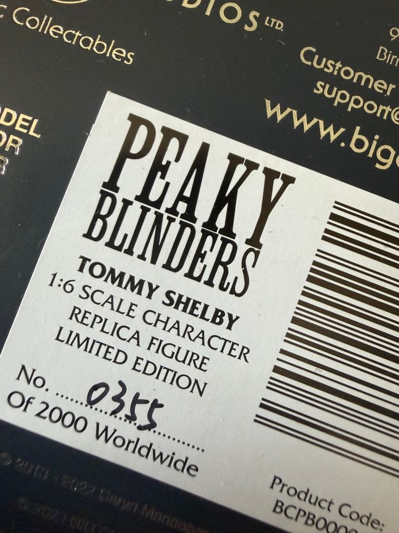 トーマス・シェルビー ピーキー・ブラインダーズ レプリカフィギュア 1/6