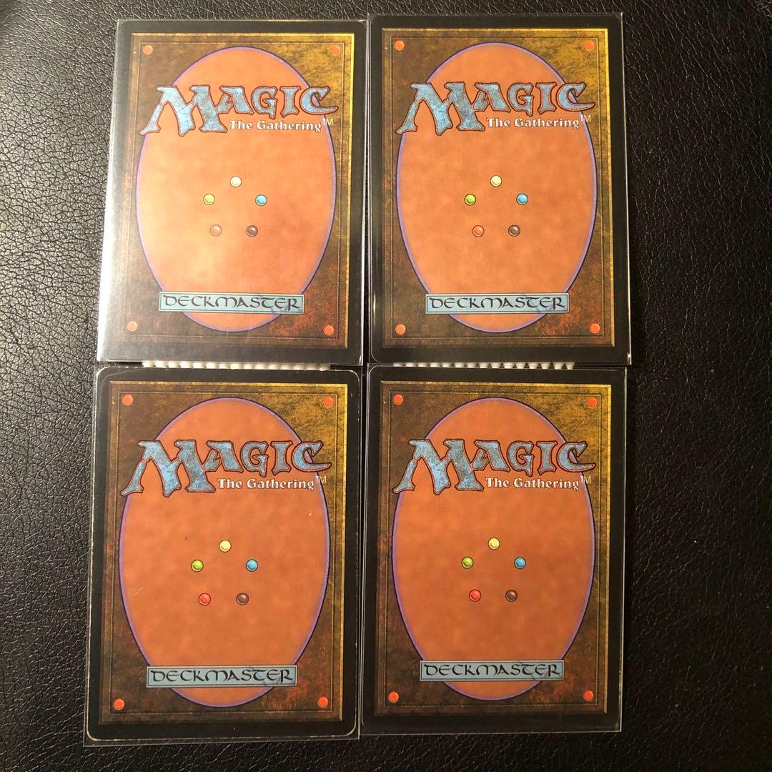 MTG 初版 テンペスト 不毛の大地 日本語 4枚セット