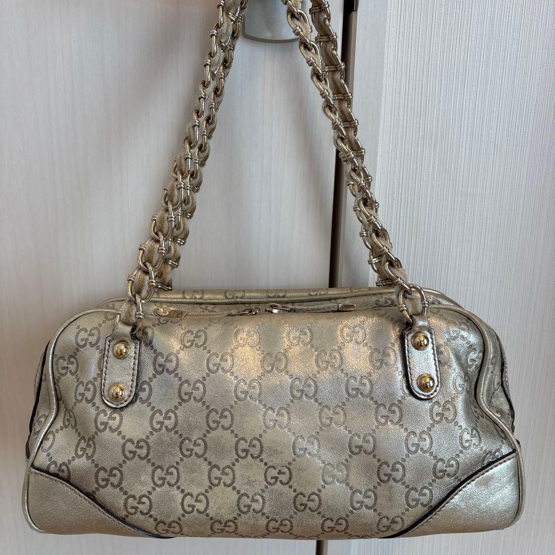 GUCCI GGキャンバスミニボストンバッグ