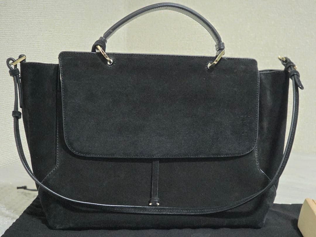 JIL SANDER ジルサンダー スエード ブラック ワンショルダーバック