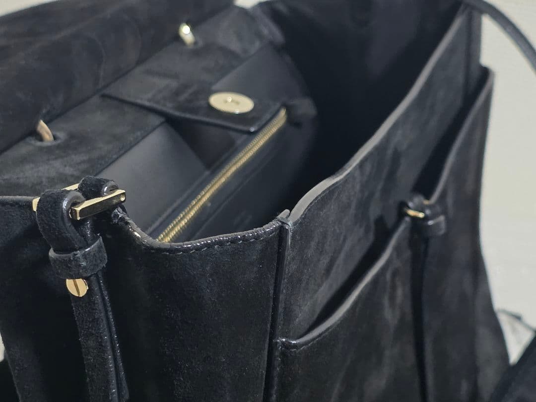 JIL SANDER ジルサンダー スエード ブラック ワンショルダーバック