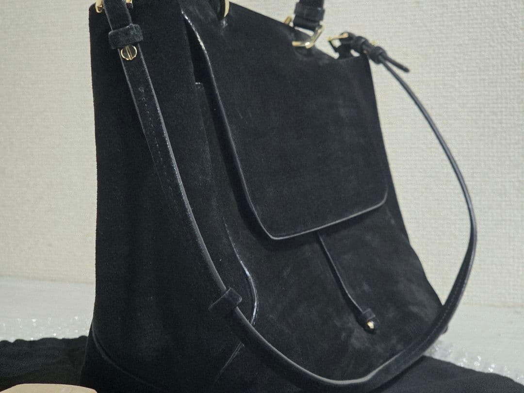 JIL SANDER ジルサンダー スエード ブラック ワンショルダーバック