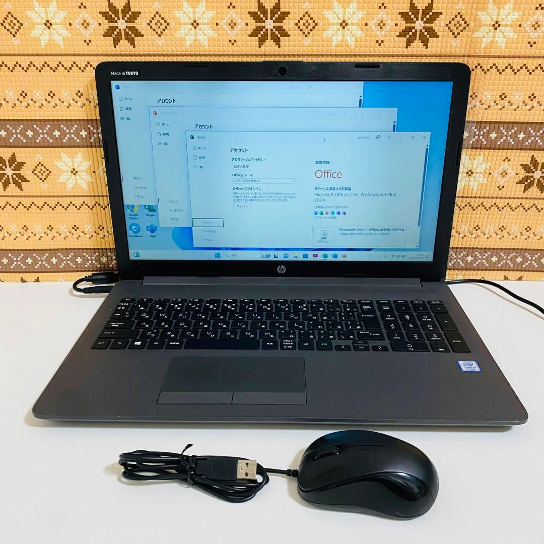 Y926 HPノートパソコンSSDメモリ8G第8世代 Windows11オフィス