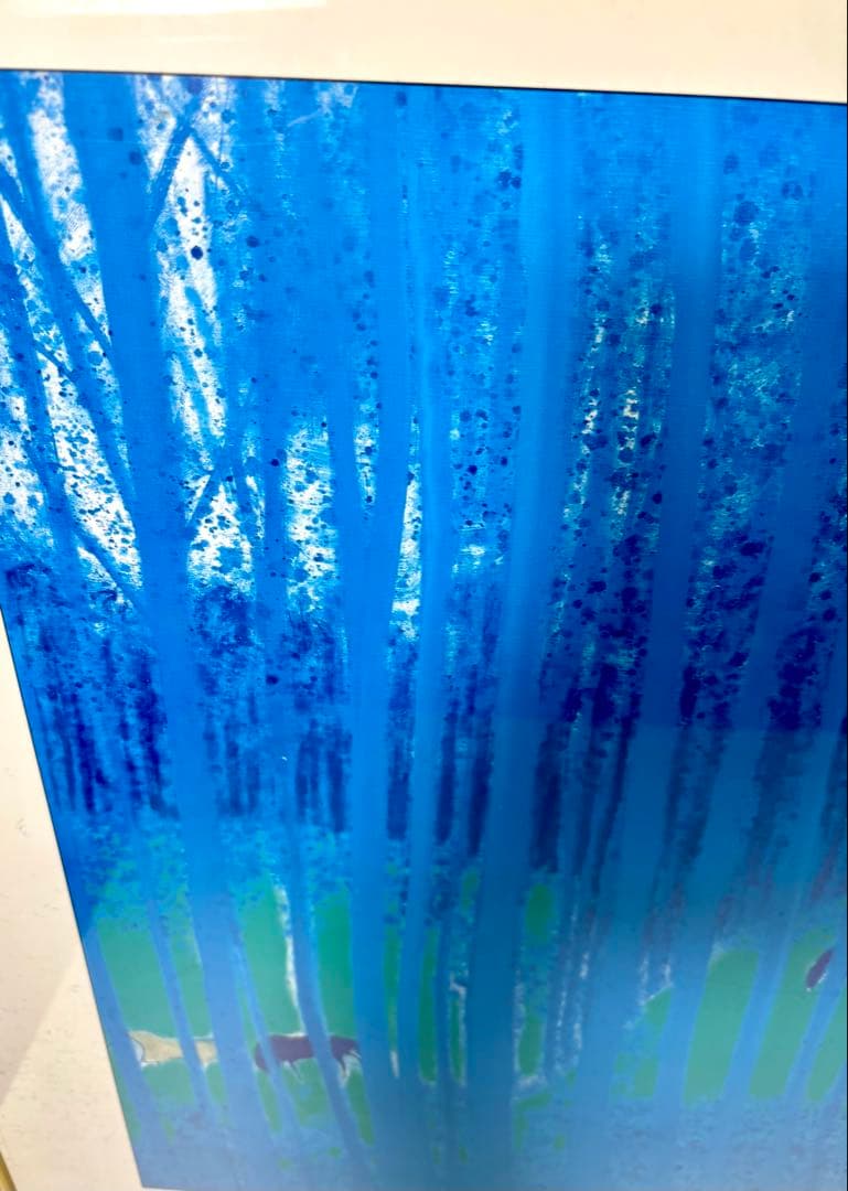 アンドレ・ブラジリエ「青い木立」ポスター額装品