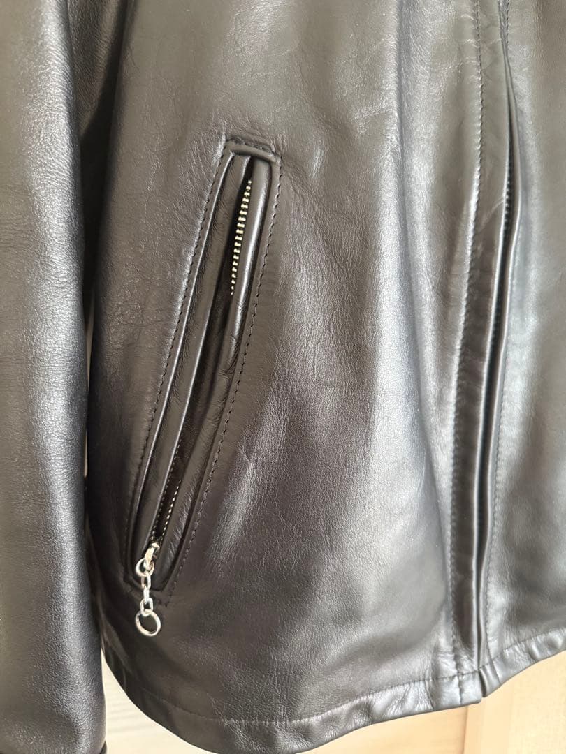 ショット　革ジャン　牛革　美品　42