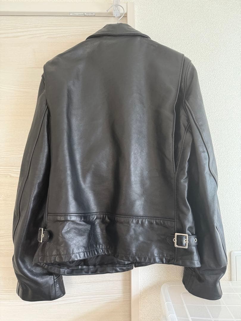 ショット　革ジャン　牛革　美品　42
