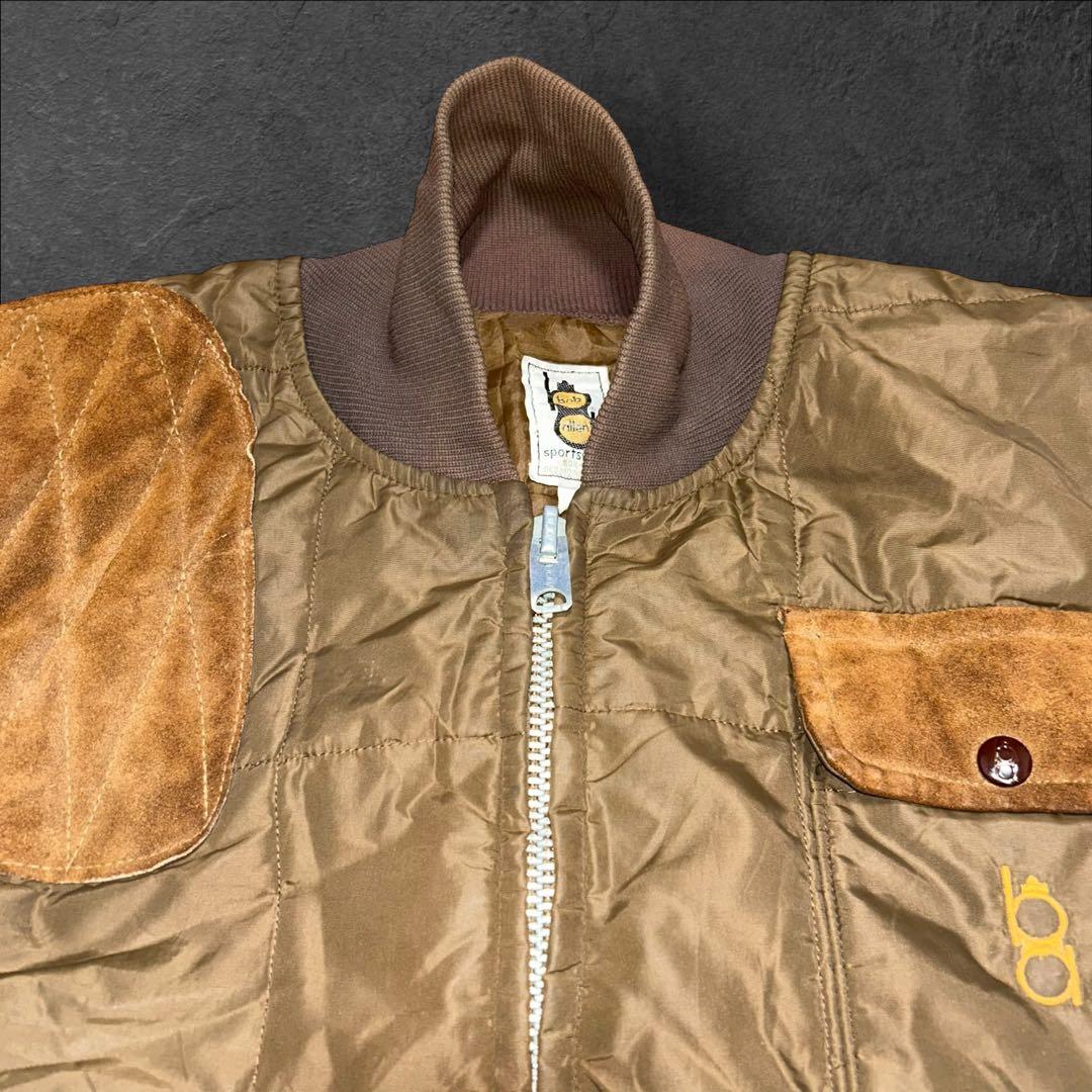 80s USA製 Bob Allen ハンティングジャケット スエード ラグラン
