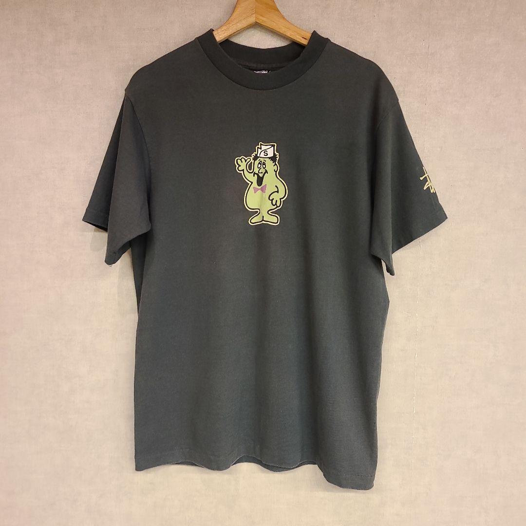 80s 黒タグ期　USA製®️有　OLD STUSSY MONSTER TEE