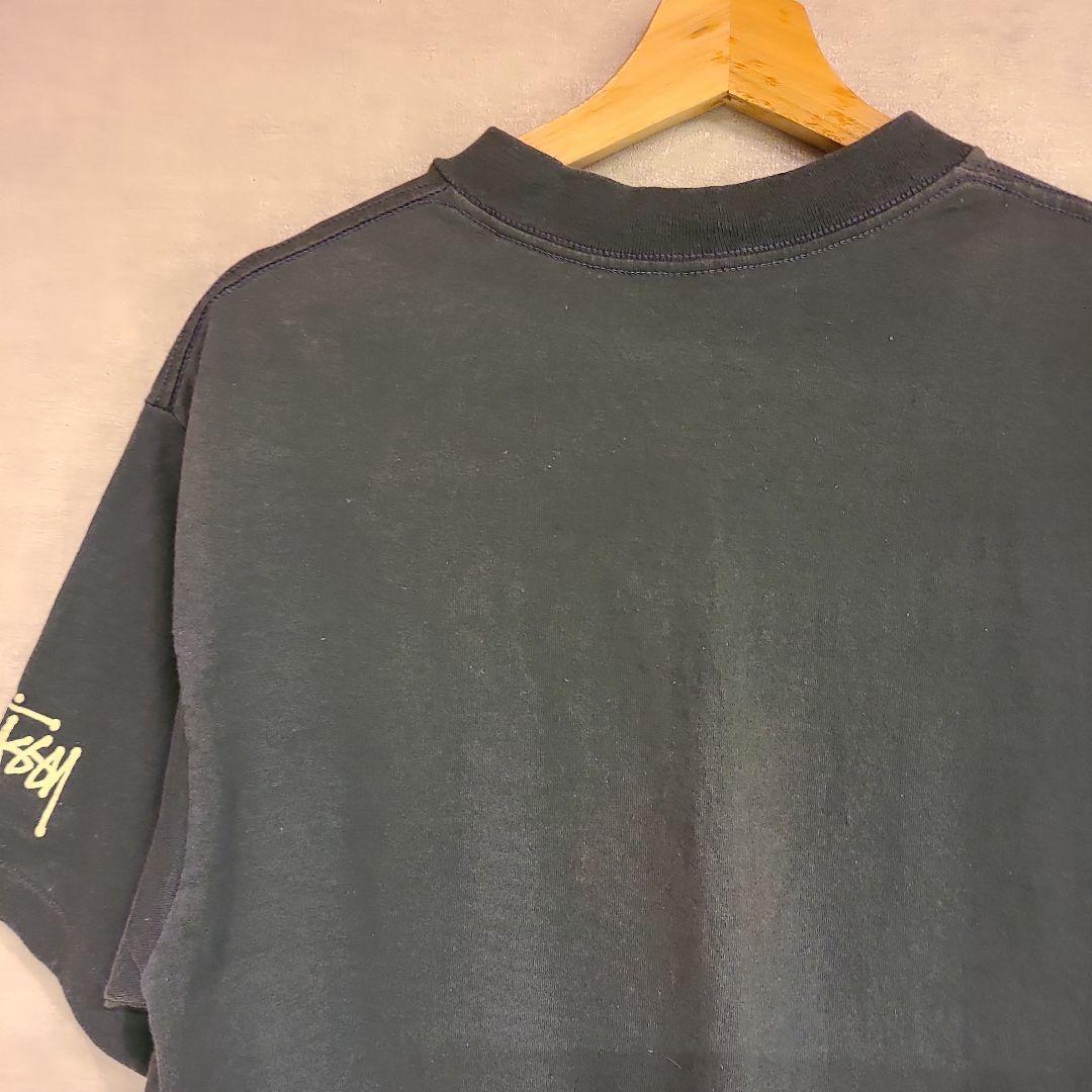 80s 黒タグ期　USA製®️有　OLD STUSSY MONSTER TEE