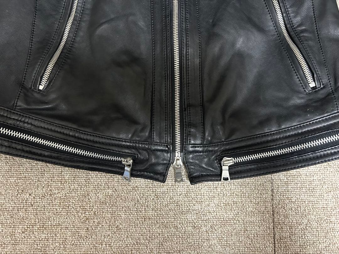 LOVELESS シングルライダースジャケット ブラック