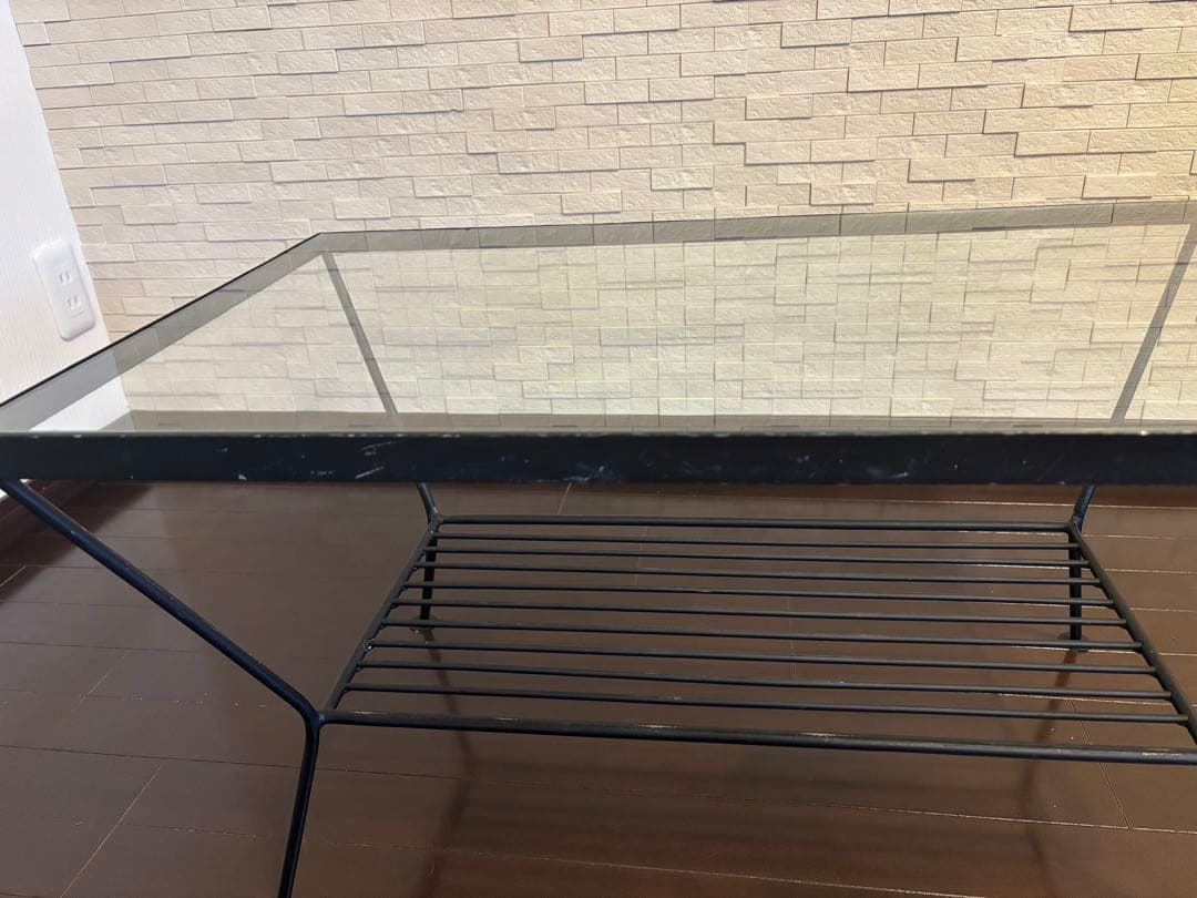 ★よこ★unico(ウニコ) EDDYガラステーブル ローテーブル