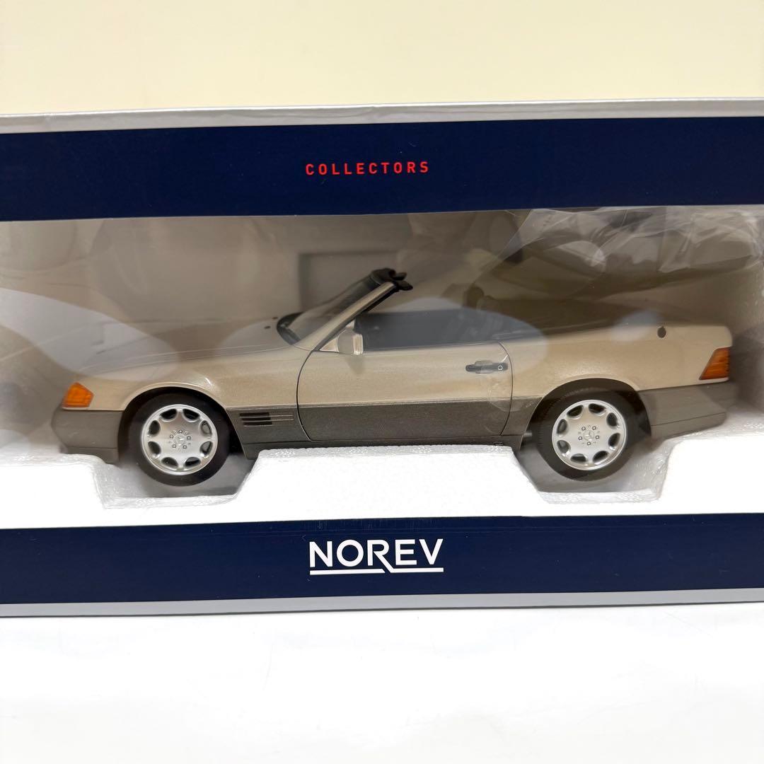 未使用　ノレブ 1/18 メルセデスベンツ 500SL 1989スモークシルバー