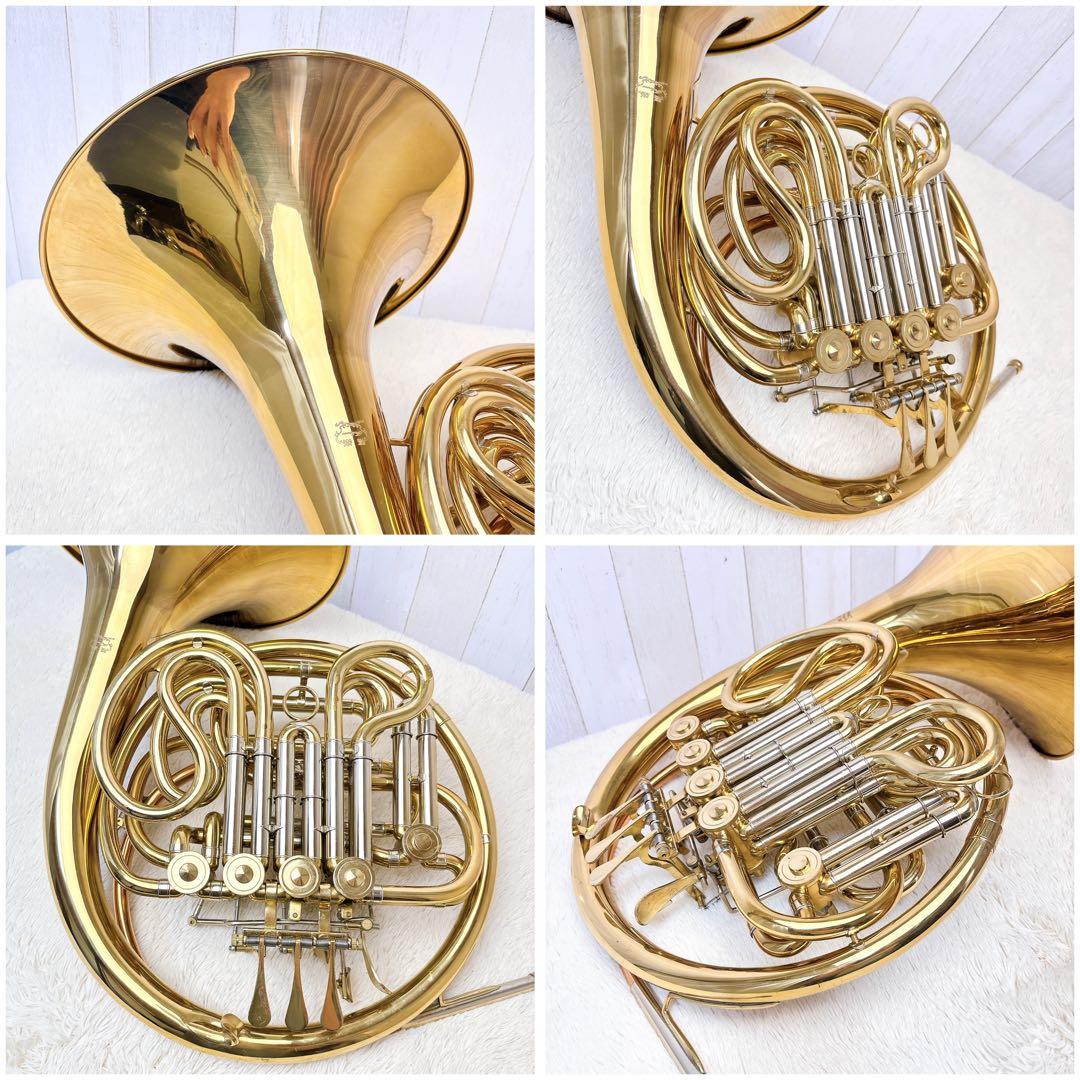 福楽 フルダブルホルン オープンF管 切り替えB♭管 マウスピース付き