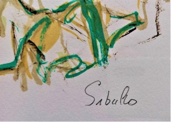 斎藤三郎 『踊り子』　リトグラフ　エディションナンバー60／100