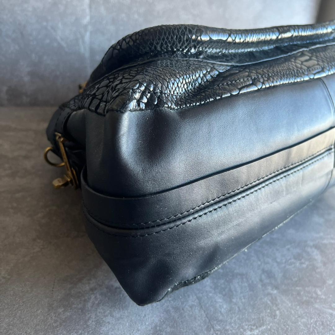 ⭐️Chroe⭐️クロエ パラティ パイソン 2WAY ハンドバッグ ブラック