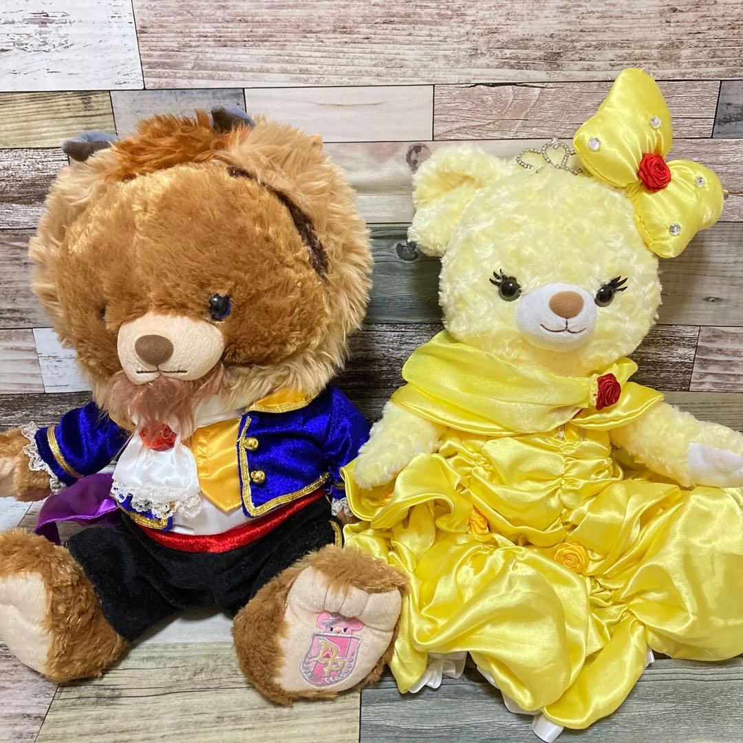 貴重　ディズニーユニベアシティ　美女と野獣 コスチューム付き ぬいぐるみセット