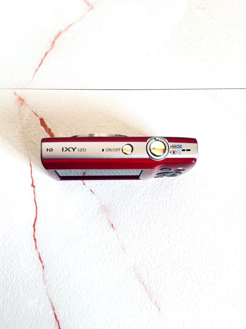 【美品】Canon IXY 120レッド 薄型軽量 コンパクトデジタルカメラ