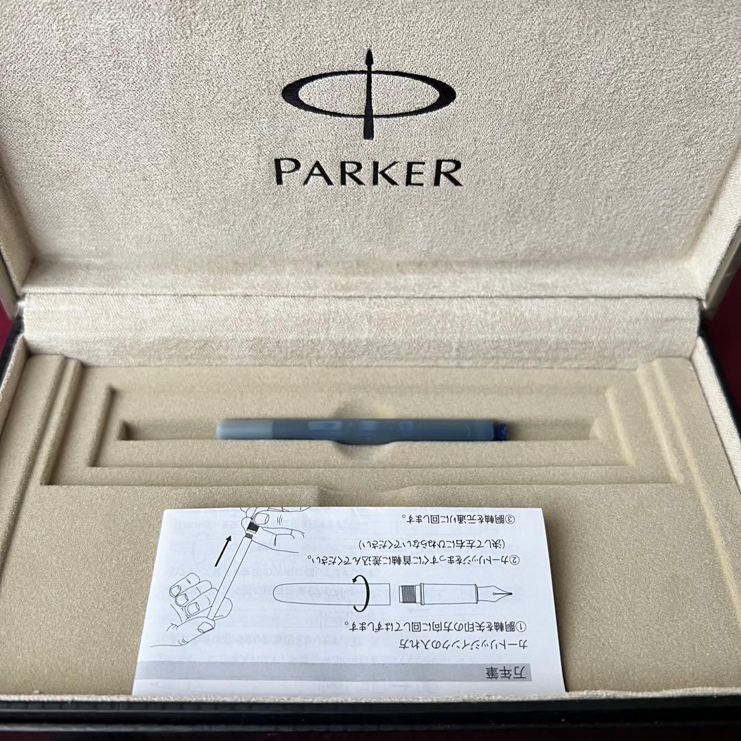 Parker Duofold 万年筆 黒　F