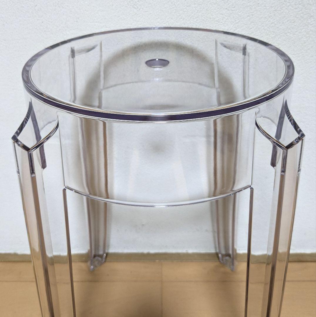 極美品 Kartell カルテル チャールズゴーストロー クリスタル スツール