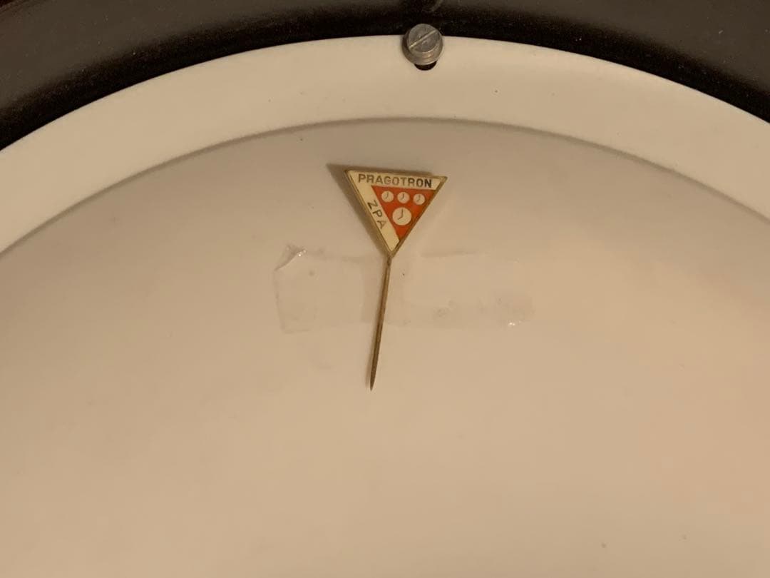 最安値 ピンバッジ付 Pragotron パラゴトロン 時計 掛時計 バウハウス