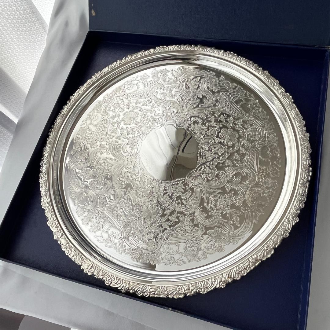 【Mappin&Webb】 マッピンアンドウェッブ ギャラリートレー 32cm