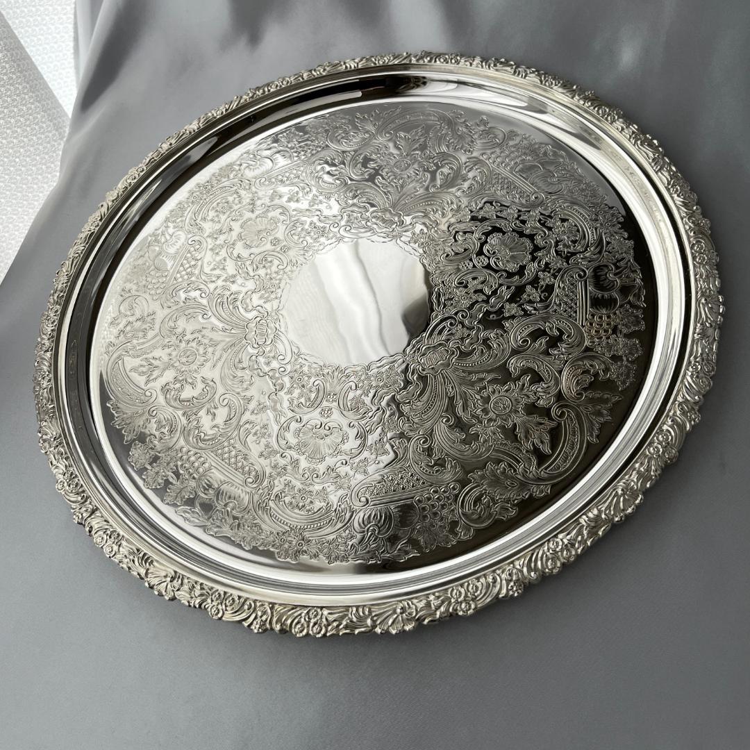 【Mappin&Webb】 マッピンアンドウェッブ ギャラリートレー 32cm