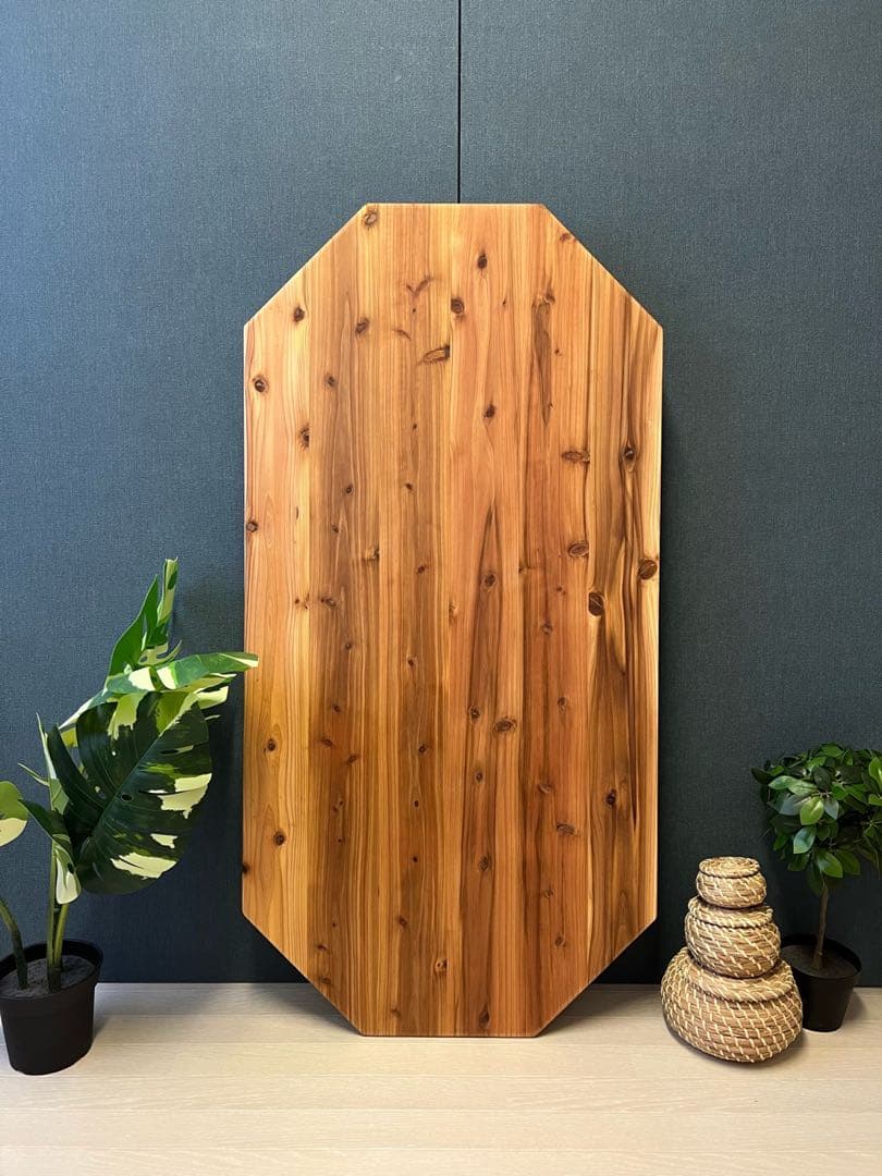 【在庫整理】 ローテーブル 長方形 8角 120cm 60cm 杉 折りたたみ脚