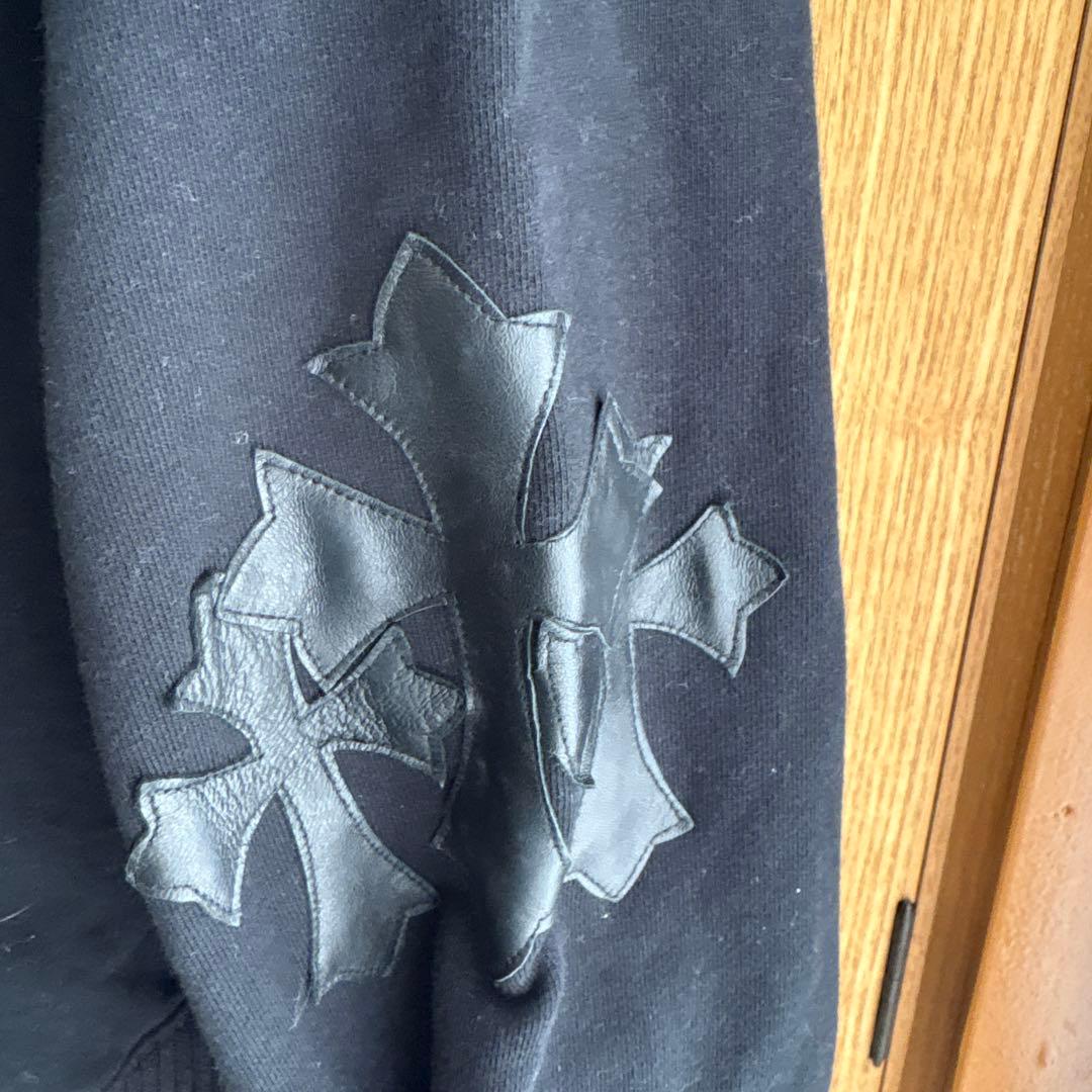 貴重　A&G クロスパッチ　ドラゴン　レザージップパーカー　ブラック　S y2k