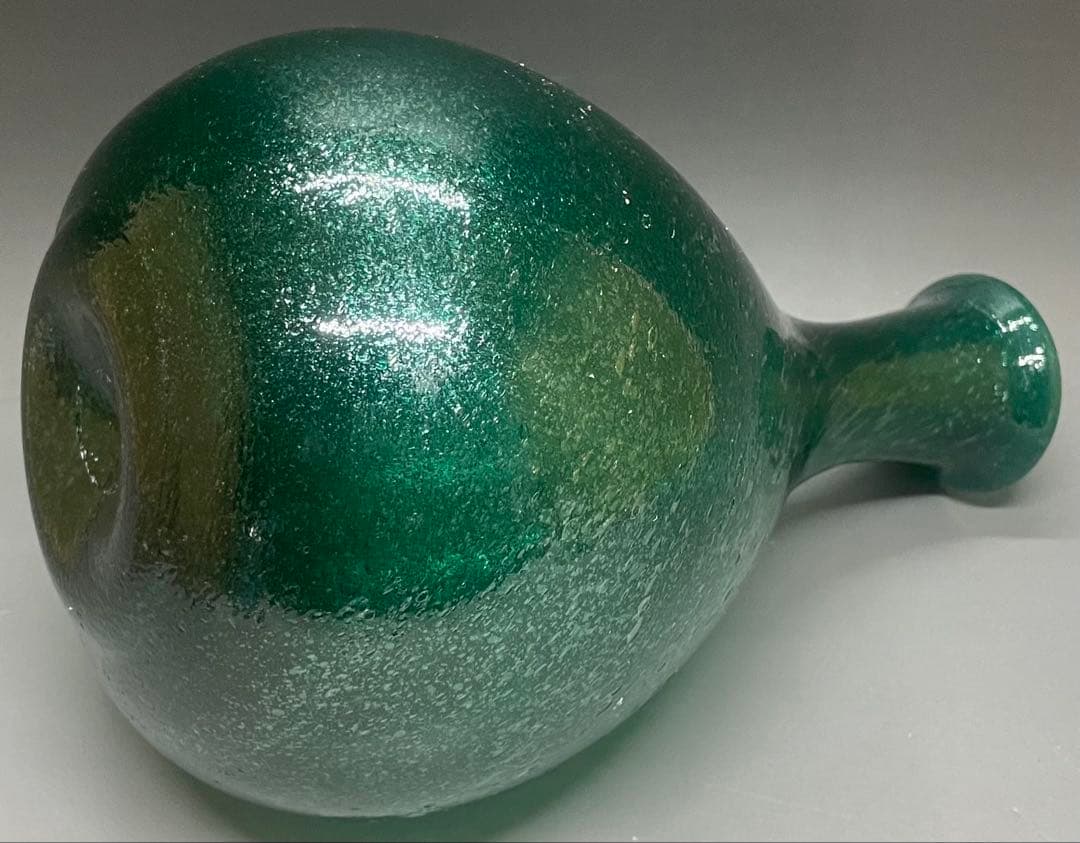 倉敷ガラス　小谷真三　吹きガラス　特大25cm 飾り瓶　花瓶　 b7993