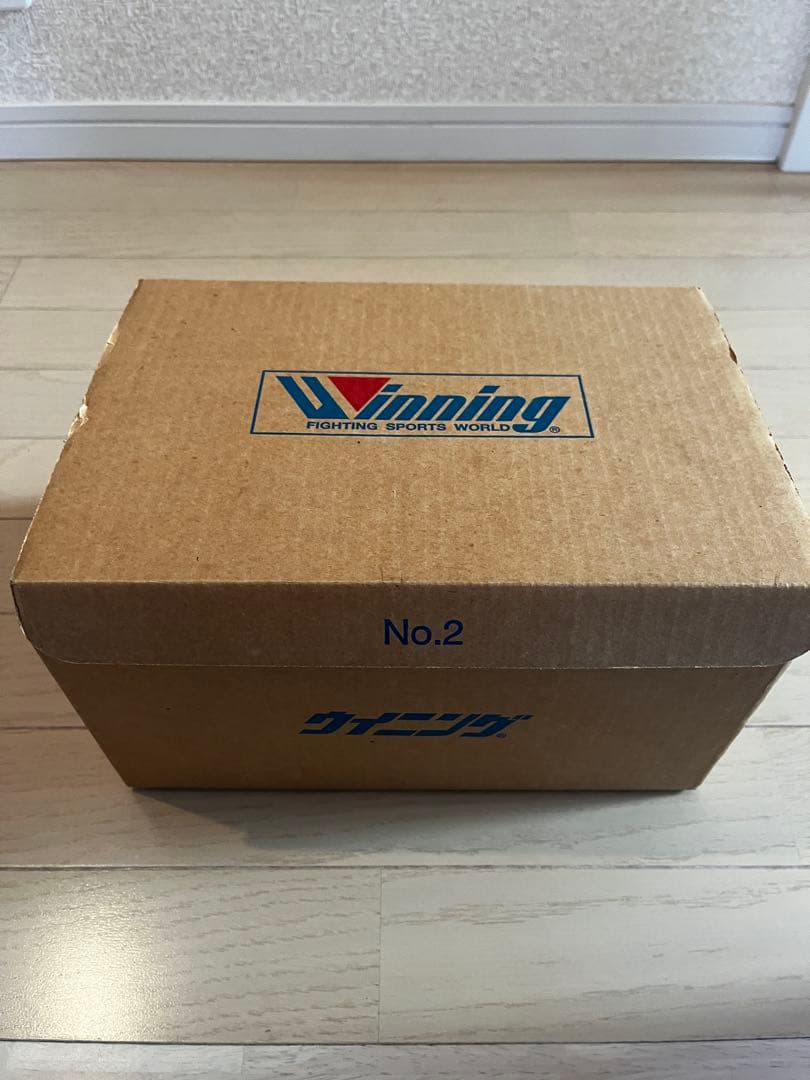 Winning ボクシンググローブ 10oz 赤/白(本革/レア)